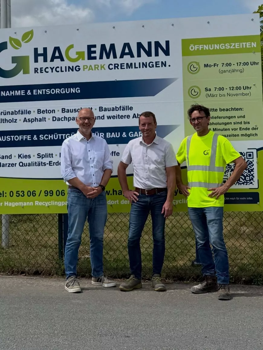 Drake besucht Hagemann Recycling